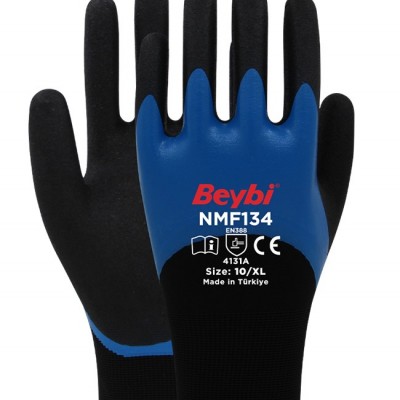 NMF134 Mikro Köpük Nitril Kaplı Polyester Örgü Eldiven